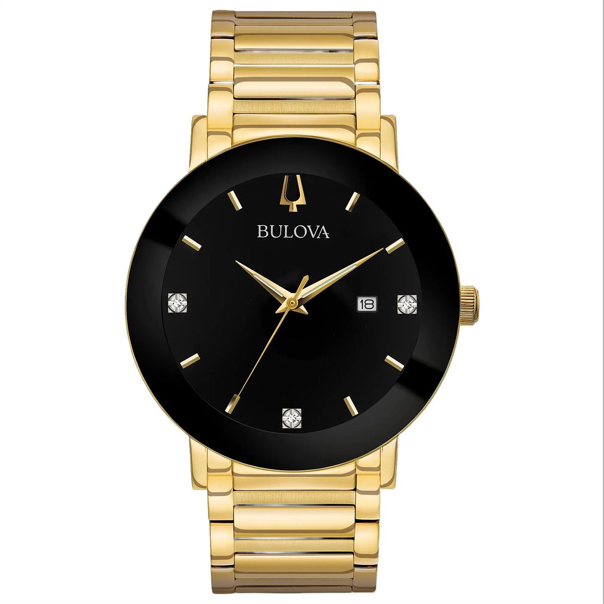 New bulova futuro black MOP ladies watch Bulova Futuro Womens Diamond Mother of Pearl Black Dial  main image 2