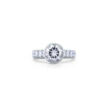 Jack Kelege Engagement Rings in White Gold containing Diamond KGR1244