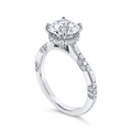 Jack Kelege Engagement Rings in White Gold containing Diamond KGR1284
