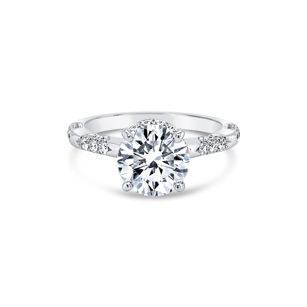 Jack Kelege Engagement Rings in White Gold containing Diamond KGR1284