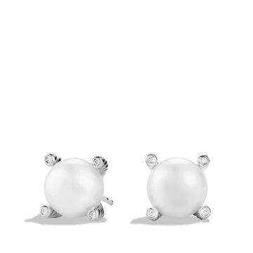 David Yurman Earrings in Silver containing Multi-gemstone, Diamond, Pearl E08444SSDPEDI