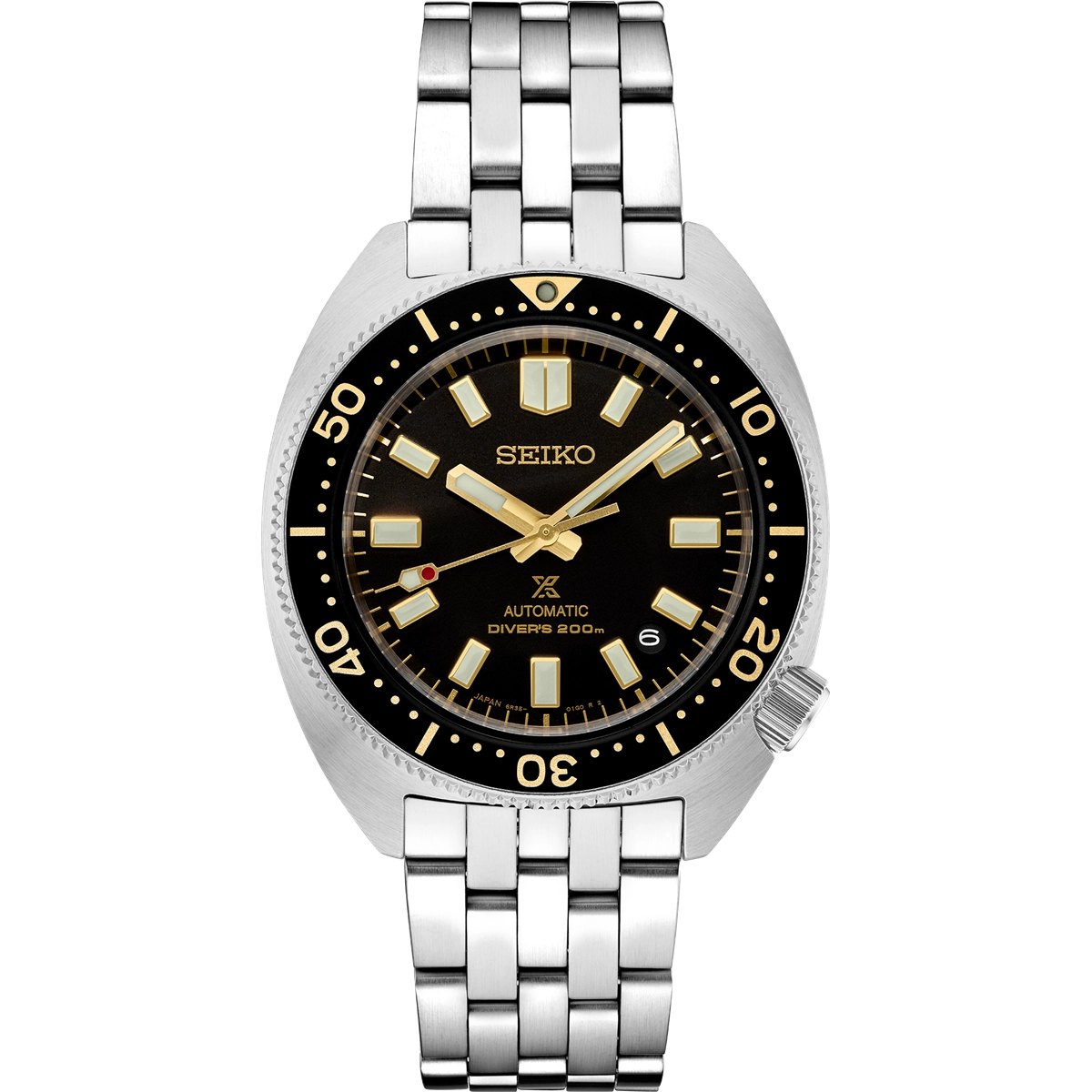 Seiko Prospex Diver s Watch Black Dial 41mm Automatic
