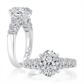 A. Jaffe Engagement Rings in White Gold containing Diamond MECOV2926L/300