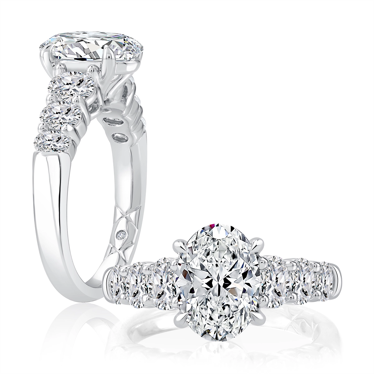 A. Jaffe Engagement Rings in White Gold containing Diamond MECOV2926L/300