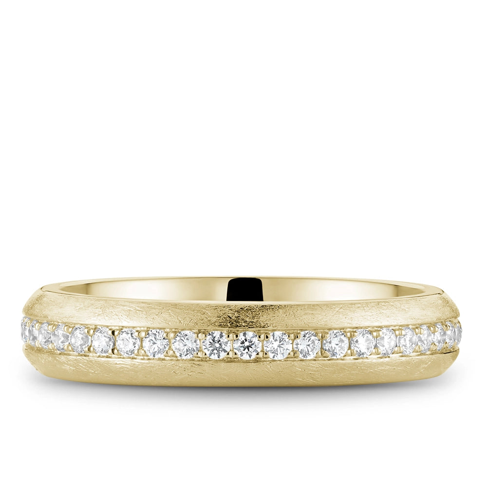 Noam Carver  Wedding Rings in Yellow Gold containing Diamond NCM-016YD5-M10