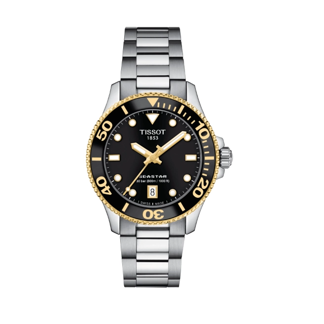 Tissot Seastar 1000 36mm Two Tone Automatic – Meierotto Jewelers