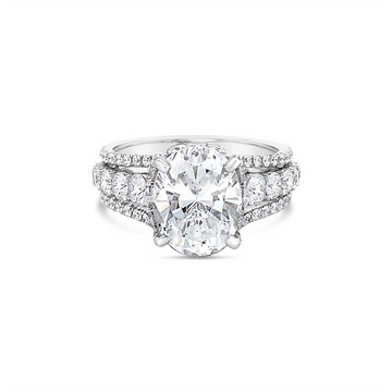 Jack Kelege Engagement Rings in White Gold containing Diamond KGR1233OV