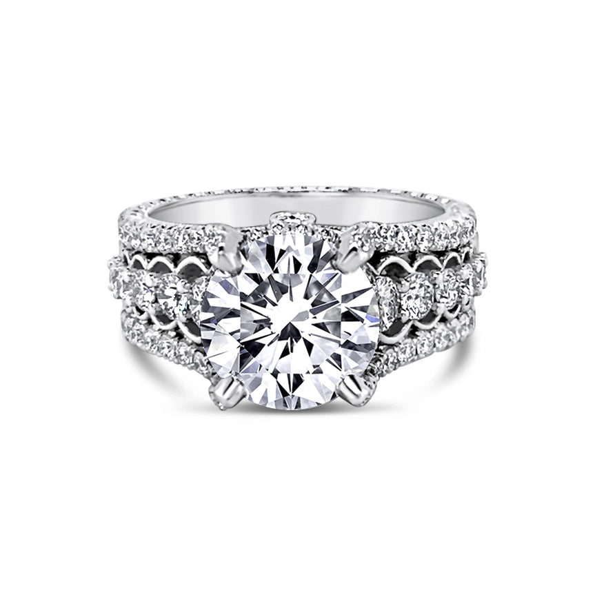Jack Kelege Engagement Rings in Platinum/Palladium containing Diamond KPR824