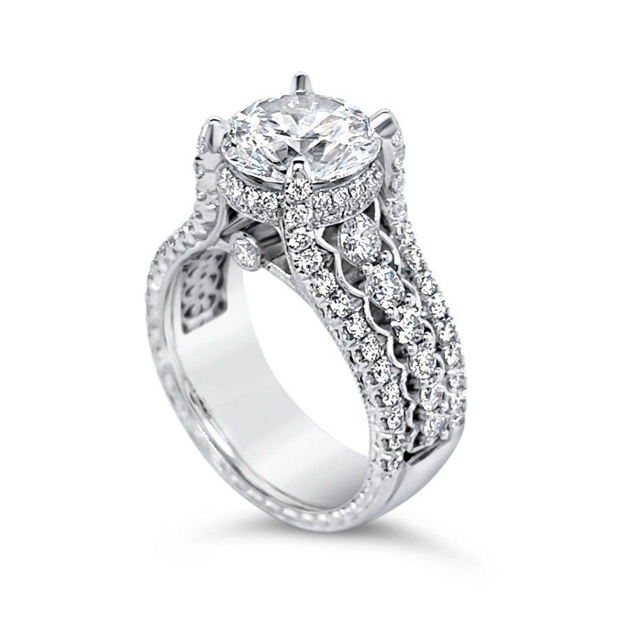 Jack Kelege Engagement Rings in Platinum/Palladium containing Diamond KPR824