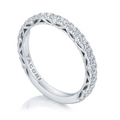 Tacori Wedding Rings in White Gold containing Diamond 2690 2.2 B 1/2 W