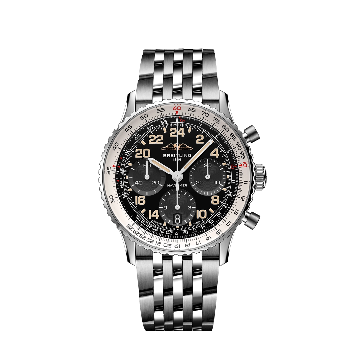 Breitling Navitimer B02 Chronograph 41 Cosmonaute LE Black Dial