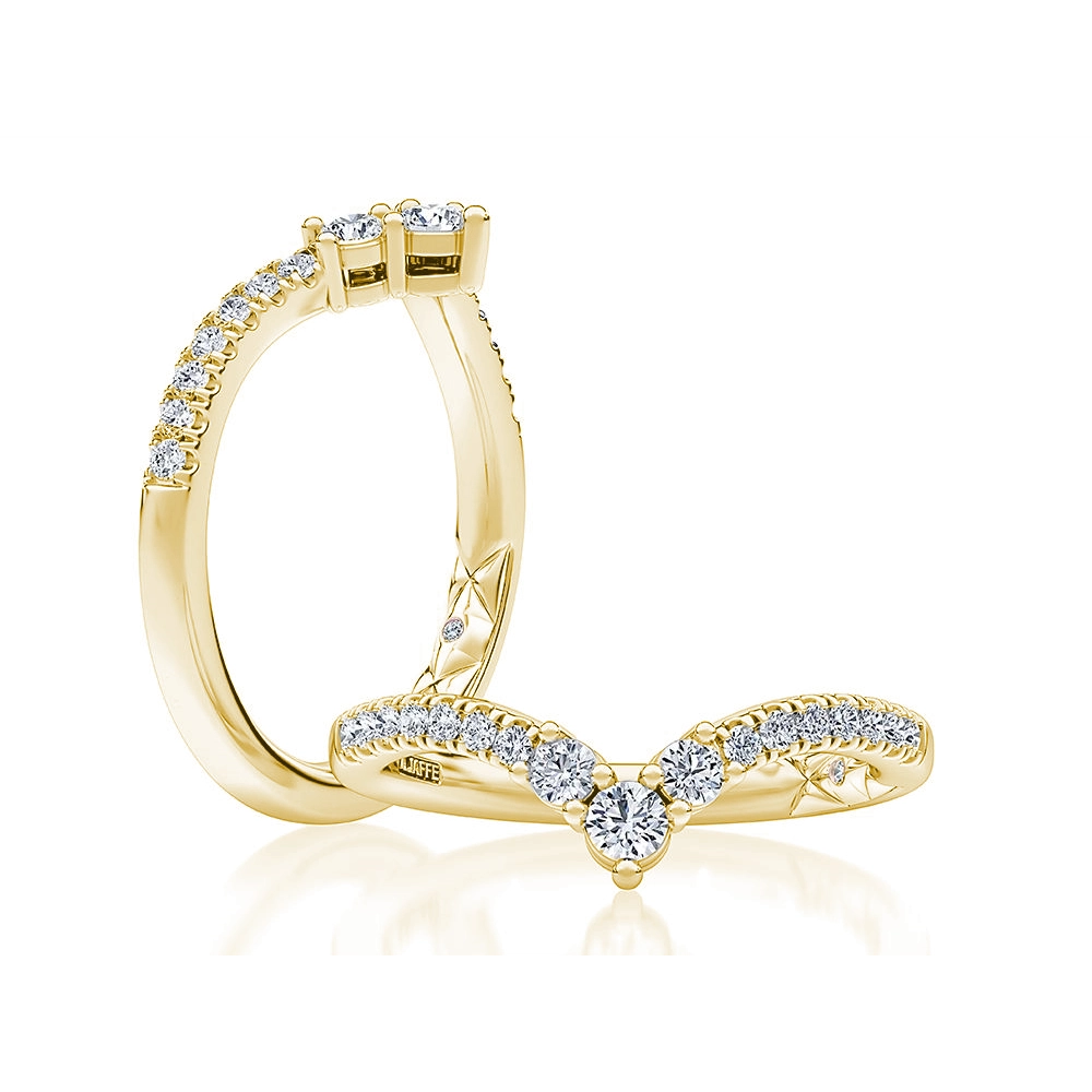 A. Jaffe Wedding Rings in Yellow Gold containing Diamond WRC1532L/33-Y