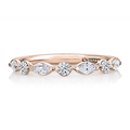 A. Jaffe Wedding Rings in Rose Gold containing Diamond WRC1373H/43-R