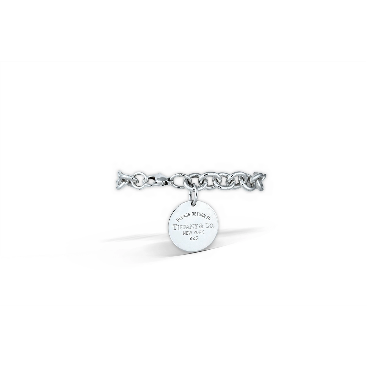Tiffany Co. Sterling Silver Return to Tiffany Disc Bracelet Estate Meierotto Jewelers
