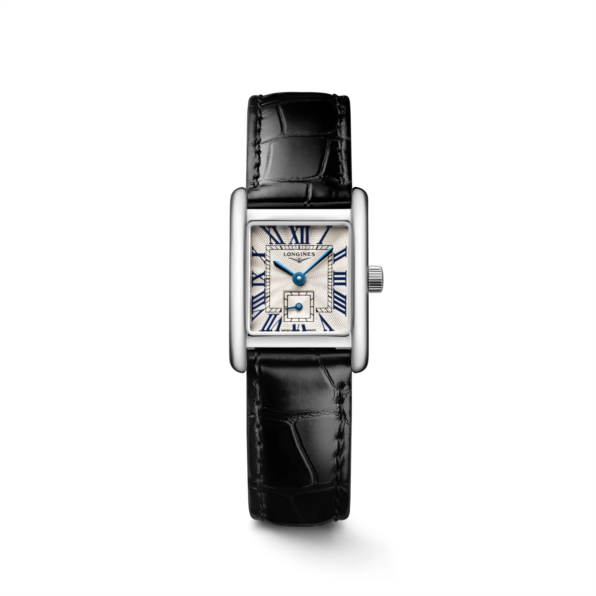 Longines Mini DolceVita Silver Roman Dial Alligator Strap  display picture 2