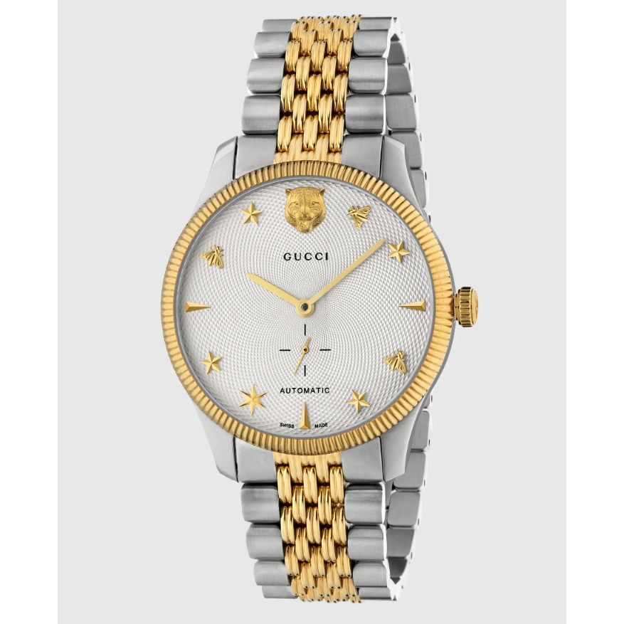 Gucci G Timeless Steel and Yellow Gold PVD 40mm Watch