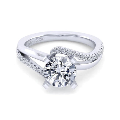 csv_image Gabriel & Co Engagement Ring in White Gold containing Diamond ER6974R8W44JJ