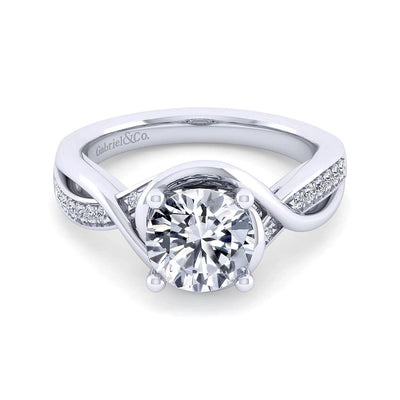 csv_image Gabriel & Co Engagement Ring in White Gold containing Diamond ER10315R8W44JJ