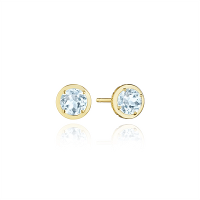csv_image Tacori Earring in Yellow Gold containing Blue topaz  FE 823 RD 5 BT Y