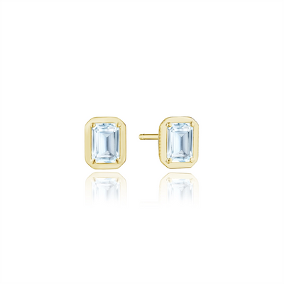 csv_image Tacori Earring in Yellow Gold containing Blue topaz  FE 823 EC 5.5X4 BT Y