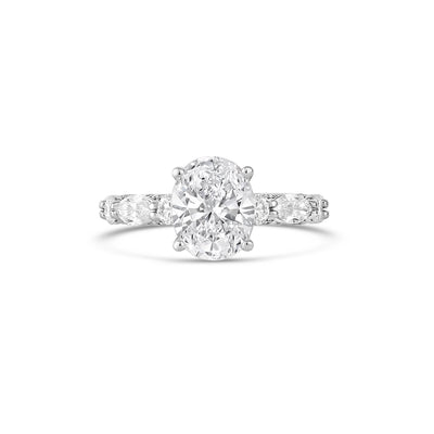 csv_image Verragio Engagement Ring in White Gold containing Diamond ENG-0490OV-3-10X7