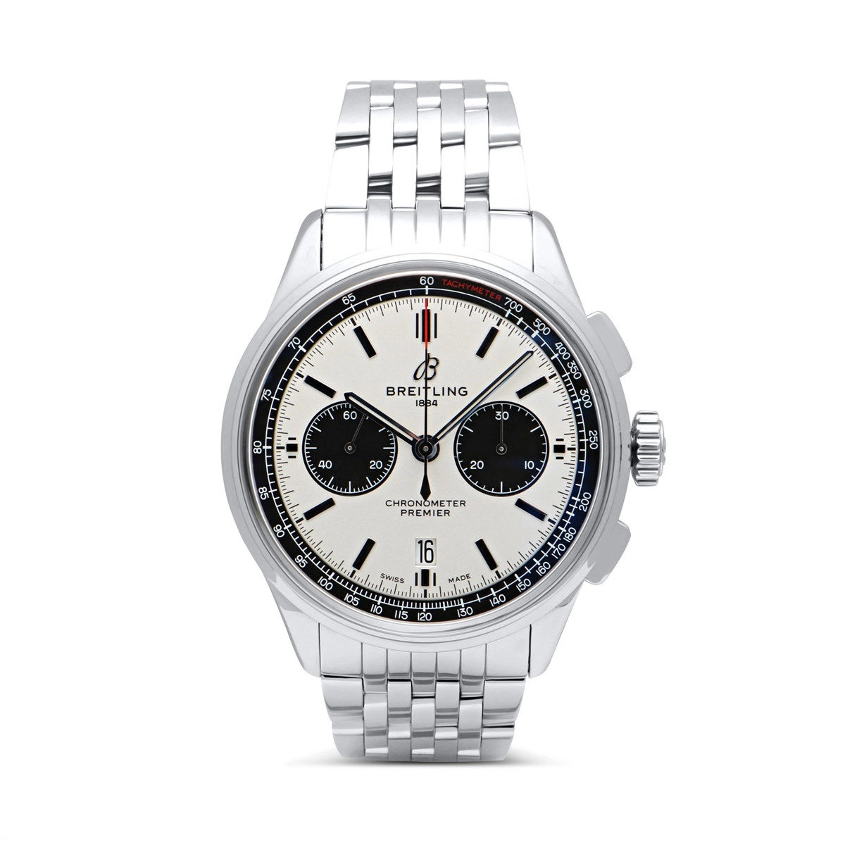 Breitling Premier B01 Steel White Dial Chronograph 42mm (Preowned