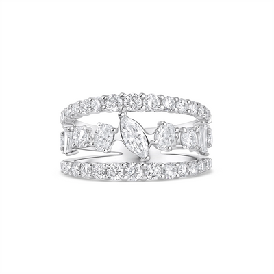 csv_image Wedding Bands Ring in White Gold containing Diamond 434526