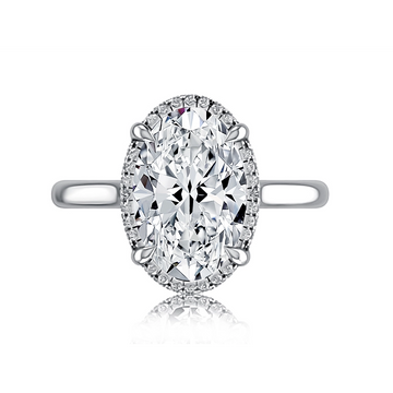 A. Jaffe Engagement Rings in White Gold containing Diamond MECOV2015L/425B