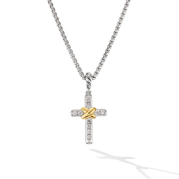 David Yurman Necklaces in Mixed Metals containing Diamond N18165DS8ADI17