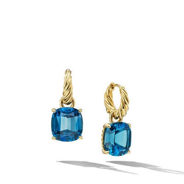 David Yurman Earrings in Yellow Gold containing Blue topaz E1799488AIB