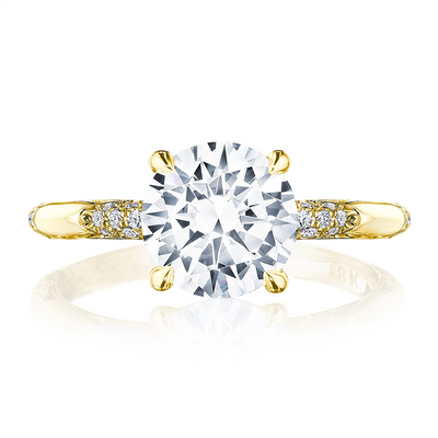 csv_image Tacori Engagement Ring in Yellow Gold containing Diamond HT 2582 RD 7.5 Y
