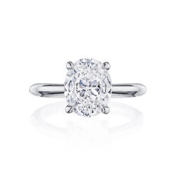 Tacori Engagement Rings in Platinum/Palladium containing Diamond HT 2671 OV 11.5X8