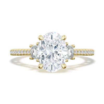 csv_image Tacori Engagement Ring in Yellow Gold containing Diamond 2724 1.7 OV 9.5X7 Y