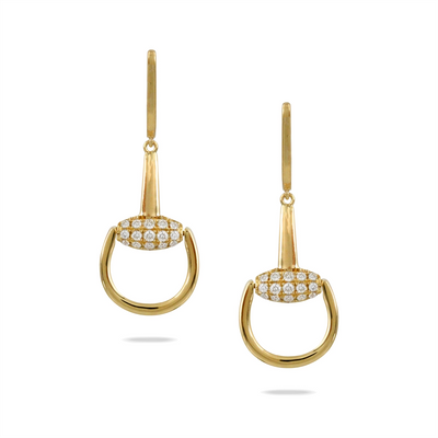 csv_image Doves Earring in Yellow Gold containing Diamond E9748
