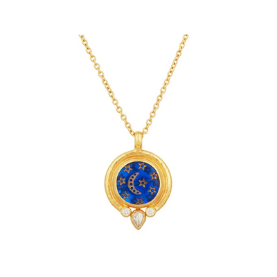 csv_image Gurhan Necklace in Yellow Gold containing Other, Multi-gemstone, Diamond OKN-YG-IN-24851-18