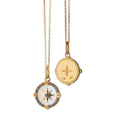 csv_image Monica Rich Kosann Necklace in Yellow Gold containing Other, Multi-gemstone, Sapphire CH-41442