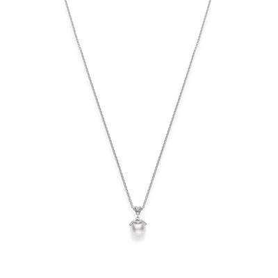 csv_image Mikimoto Necklace in White Gold containing Multi-gemstone, Diamond, Pearl MPA10273ADXW