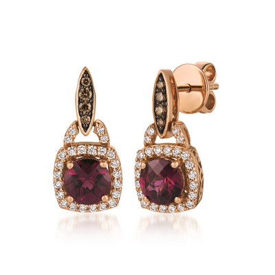 csv_image Le Vian Earring in Rose Gold containing Other, Multi-gemstone, Diamond WJCG17
