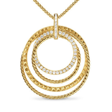 David Yurman Necklaces in Yellow Gold containing Diamond N18291D88ADI20