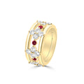 Jack Kelege Rings in Yellow Gold containing Multi-gemstone, Diamond, Ruby KGBD260RY