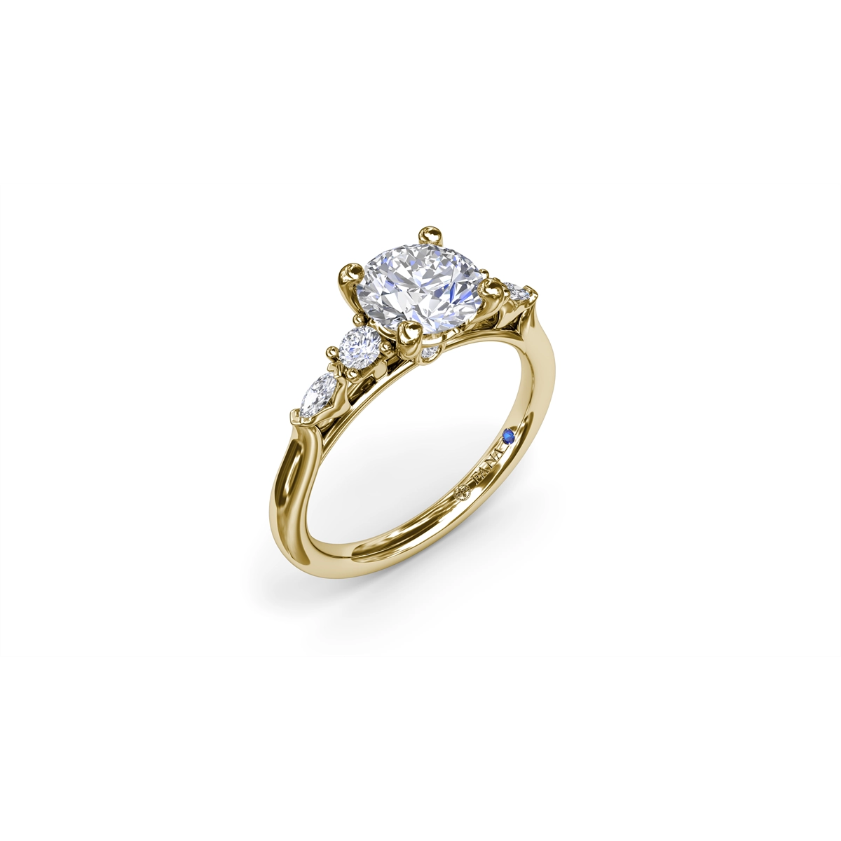 Fana Engagement Rings in Yellow Gold containing Diamond S4307/YG-1.5CT-RD