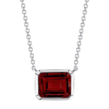 Necklaces Necklaces in White Gold containing Garnet 441372