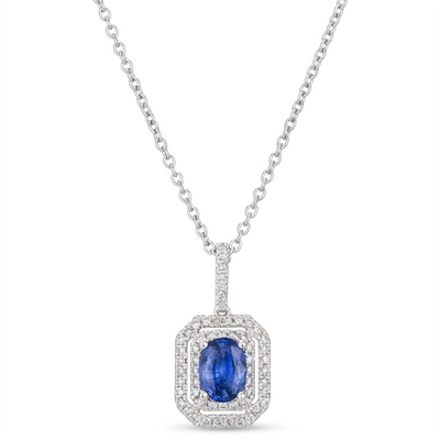 csv_image Le Vian Necklace in Platinum/Palladium containing Multi-gemstone, Diamond, Sapphire FRBK347