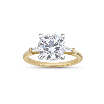 Fana Engagement Rings in Mixed Metals containing Diamond S4318/YG/WG-3CTRD