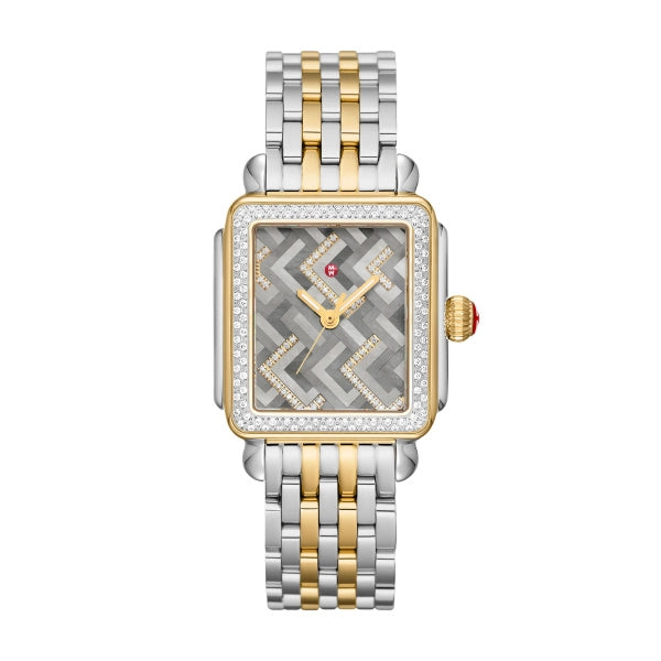 Michele Limited Edition Deco Diamond Chevron Watch
