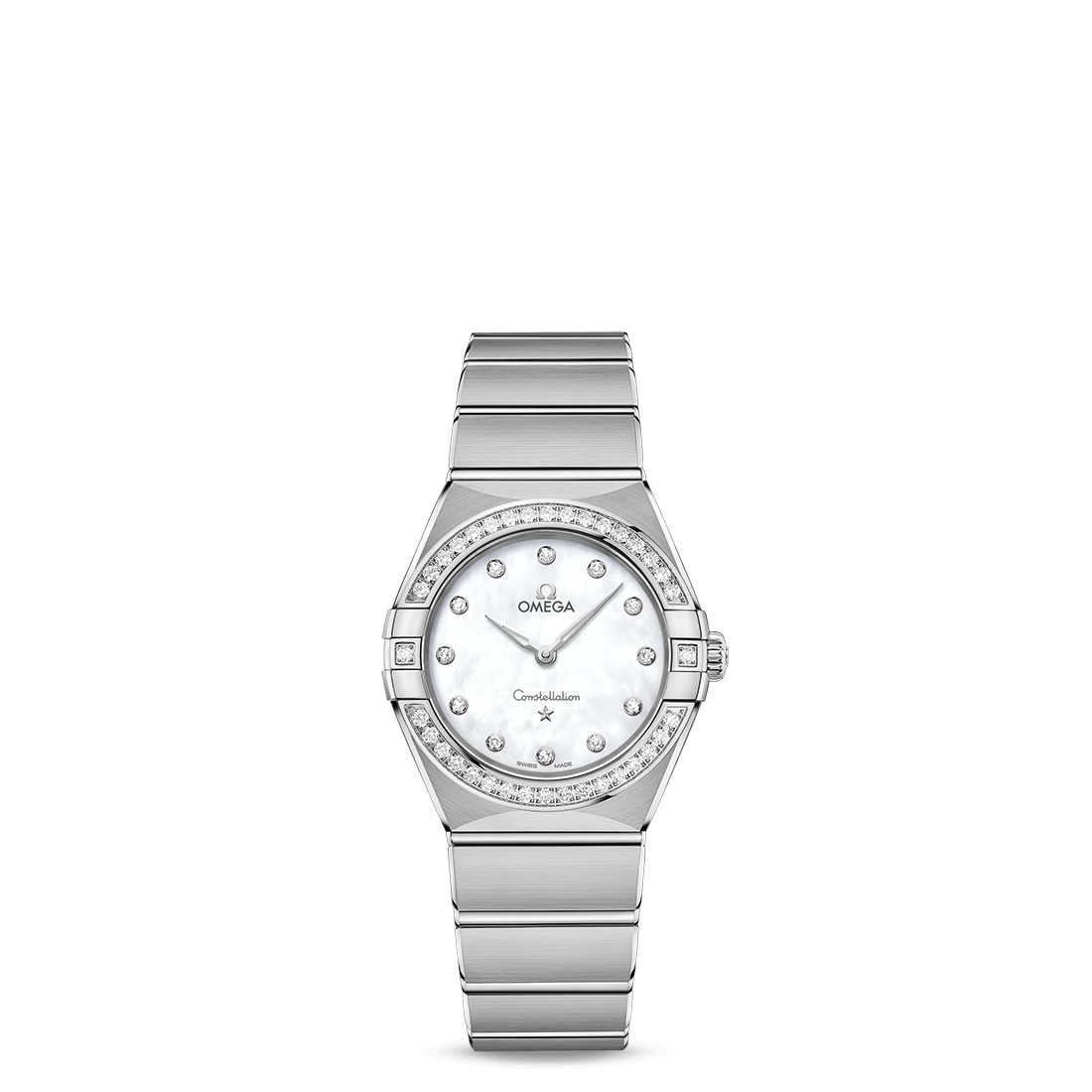 Omega Constellation Diamond Bezel MOP DD Steel Case  display picture 2
