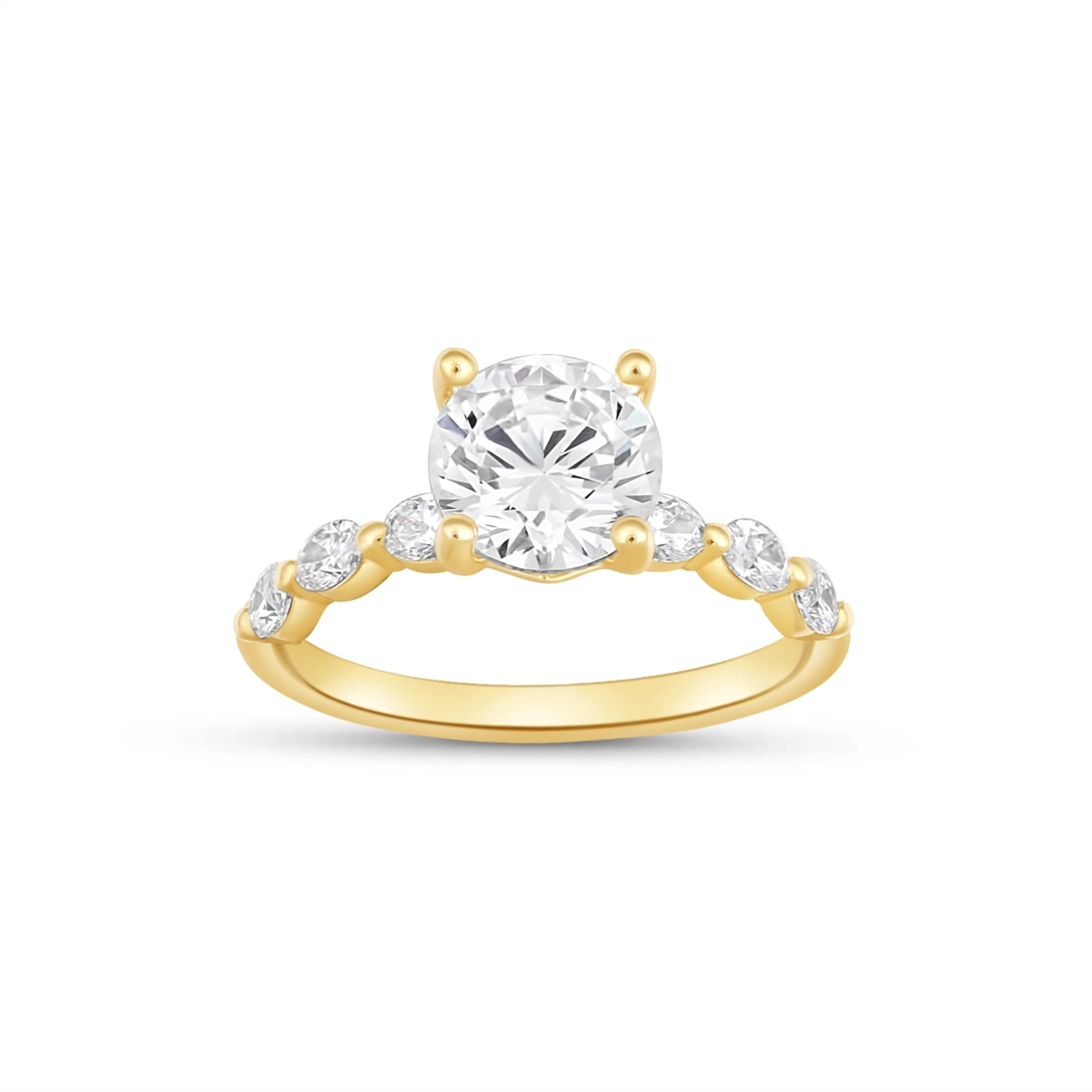 Fana Engagement Rings in Yellow Gold containing Diamond S4075/YG-2.0CT-RD