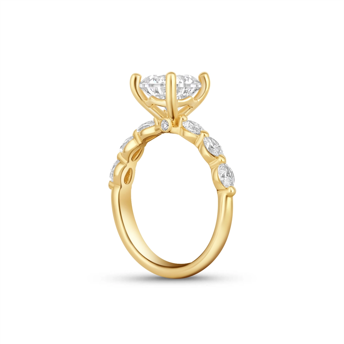 Fana Engagement Rings in Yellow Gold containing Diamond S4075/YG-2.0CT-RD