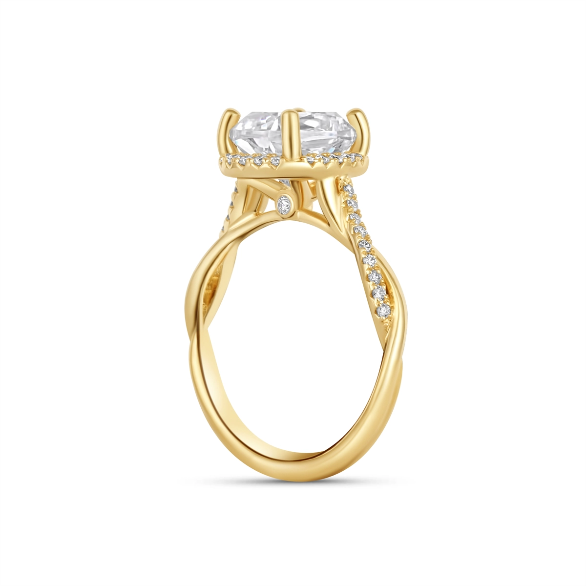 Fana Engagement Rings in Yellow Gold containing Diamond S3062/YG-2.5CT-CU
