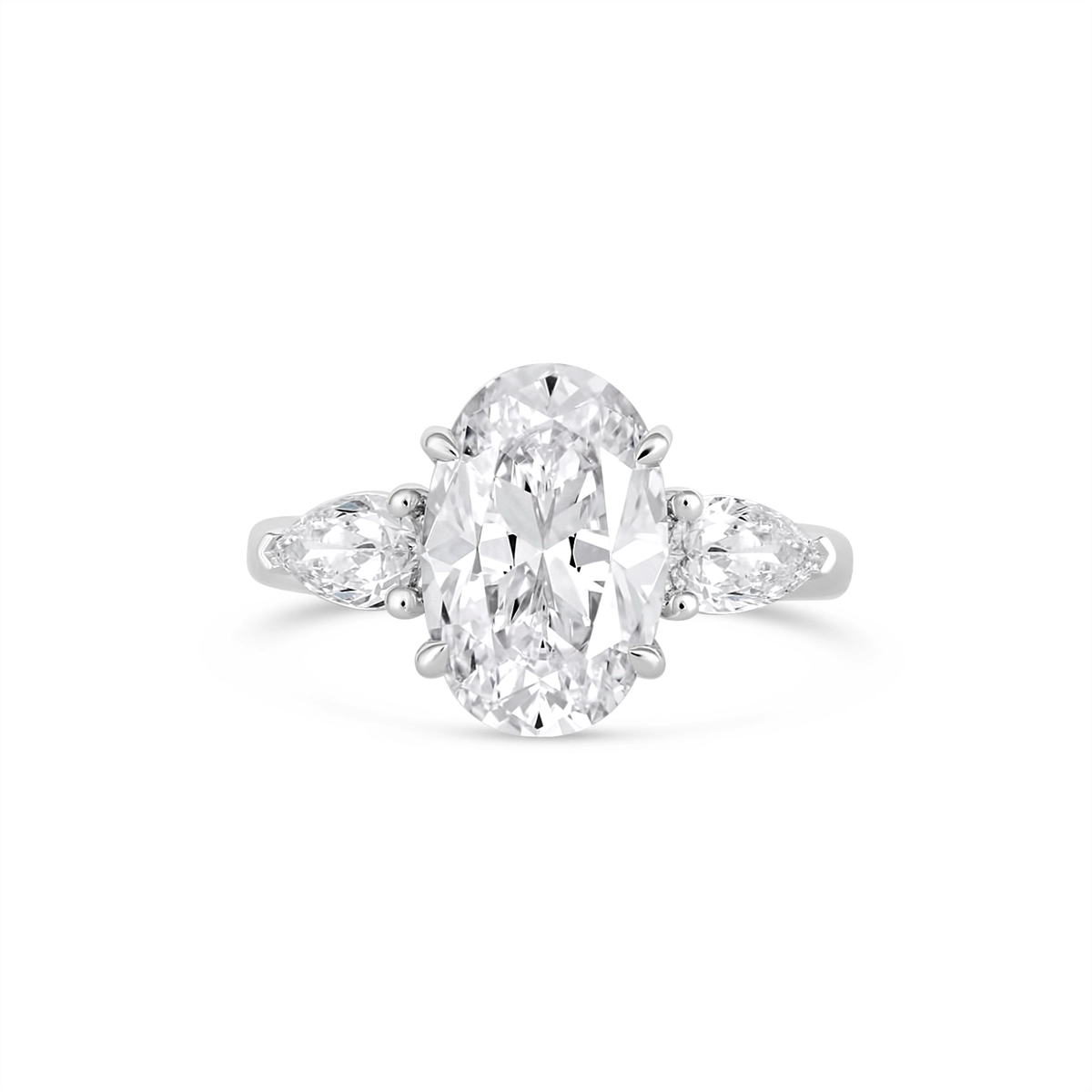 A. Jaffe Engagement Rings in White Gold containing Diamond MECOV2869L/416-3.5CT